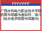 广西水利电力职业技术学院的图书馆藏书量如何，简介(桂水电学院图书馆藏书)