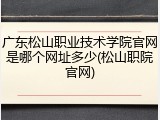 广东松山职业技术学院官网是哪个网址多少(松山职院官网)