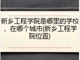 新乡工程学院是哪里的学校，在哪个城市(新乡工程学院位置)