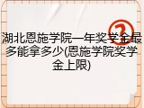湖北恩施学院一年奖学金最多能拿多少(恩施学院奖学金上限)