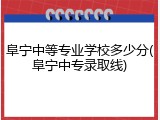 阜宁中等专业学校多少分(阜宁中专录取线)