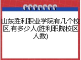 山东胜利职业学院有几个校区,有多少人(胜利职院校区人数)