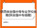 陕西省自强中等专业学校捐赠(陕自强中专捐赠)
