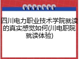四川电力职业技术学院就读的真实感觉如何(川电职院就读体验)