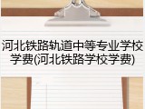 河北铁路轨道中等专业学校学费(河北铁路学校学费)