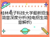桂林电子科技大学最新招生简章深度分析(桂电招生简章解析)