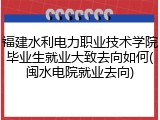 福建水利电力职业技术学院毕业生就业大致去向如何(闽水电院就业去向)