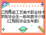 江西陶瓷工艺美术职业技术学院毕业生一般年薪多少钱(江陶院毕业生年薪)