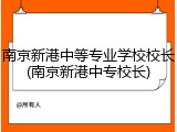 南京新港中等专业学校校长(南京新港中专校长)