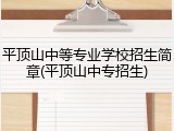平顶山中等专业学校招生简章(平顶山中专招生)