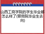 山西工商学院的学生毕业都怎么样了(晋商院毕业生去向)