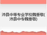 沛县中等专业学校魏垂敬(沛县中专魏垂敬)