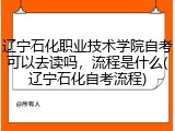 辽宁石化职业技术学院自考可以去读吗，流程是什么(辽宁石化自考流程)