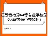 江苏省宿豫中等专业学校怎么样(宿豫中专如何)