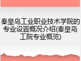 秦皇岛工业职业技术学院的专业设置概况介绍(秦皇岛工院专业概览)