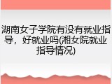 湖南女子学院有没有就业指导，好就业吗(湘女院就业指导情况)