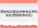 西安综合职业中等专业学校校长(西安职专校长)