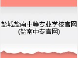 盐城盐南中等专业学校官网(盐南中专官网)