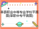 莘县职业中等专业学校平面图(莘职中专平面图)