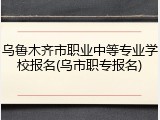 乌鲁木齐市职业中等专业学校报名(乌市职专报名)