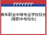 青年职业中等专业学校校长(青职中专校长)