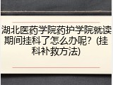 湖北医药学院药护学院就读期间挂科了怎么办呢？(挂科补救方法)