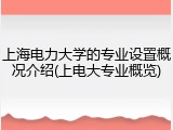上海电力大学的专业设置概况介绍(上电大专业概览)
