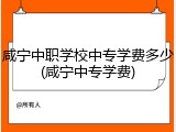 咸宁中职学校中专学费多少(咸宁中专学费)