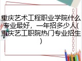 重庆艺术工程职业学院什么专业最好，一年招多少人(重庆艺工职院热门专业招生)