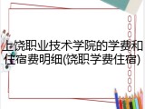 上饶职业技术学院的学费和住宿费明细(饶职学费住宿)