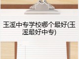 玉溪中专学校哪个最好(玉溪最好中专)