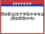 西安职业技术学院中专专业(西安职院中专)