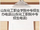 山东化工职业学院中专招生办电话(山东化工职院中专招生电话)
