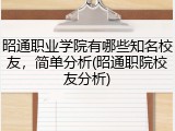 昭通职业学院有哪些知名校友，简单分析(昭通职院校友分析)