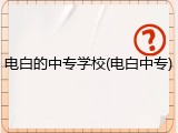 电白的中专学校(电白中专)
