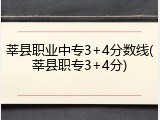 莘县职业中专3+4分数线(莘县职专3+4分)