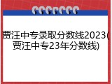 贾汪中专录取分数线2023(贾汪中专23年分数线)