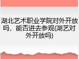 湖北艺术职业学院对外开放吗，能否进去参观(湖艺对外开放吗)