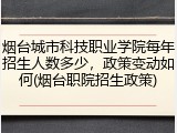 烟台城市科技职业学院每年招生人数多少，政策变动如何(烟台职院招生政策)