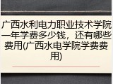 广西水利电力职业技术学院一年学费多少钱，还有哪些费用(广西水电学院学费费用)
