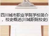 四川城市职业学院学校简介，校史概述(川城职院校史)