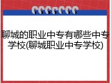 聊城的职业中专有哪些中专学校(聊城职业中专学校)