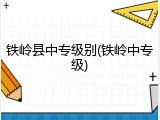 铁岭县中专级别(铁岭中专级)