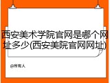 西安美术学院官网是哪个网址多少(西安美院官网网址)