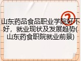 山东药品食品职业学院好不好，就业现状及发展趋势(山东药食职院就业前景)