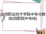 上饶职业技术学院中专分数线(饶职院中专线)