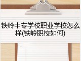 铁岭中专学校职业学校怎么样(铁岭职校如何)