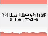 邵阳工业职业中专咋样(邵阳工职中专如何)
