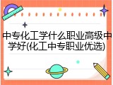 中专化工学什么职业高级中学好(化工中专职业优选)