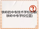 铁岭的中专技术学校在哪(铁岭中专学校位置)